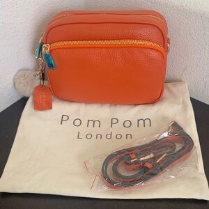 Pom Pom London Orange Original/Mayfair Crossbody Bag